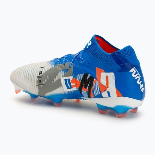 Pánske kopačky PUMA Future 8 Ultimate Forever FG biela/ultra blue/feather šedá/puma black/glowing red