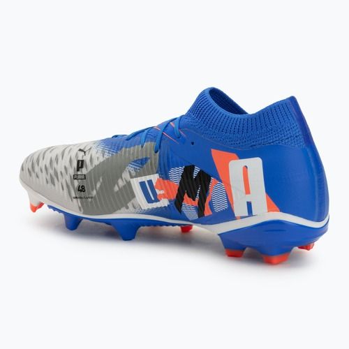 Pánske kopačky PUMA Future 8 Match Forever FG/AG white/ultra blue/feather gray/puma black/glowing red