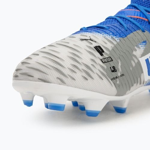 Detské kopačky PUMA Future 8 Match Forever FG/AG Jr white/ultra blue/feather gray/puma black/glowing red