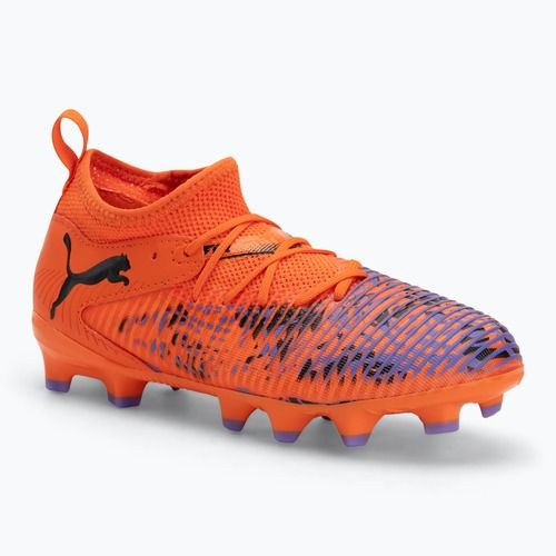 Detské kopačky PUMA Future 8 Match Creativity FG/AG Jr orange poppy/puma black/dark ametyst