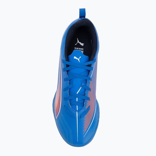 PUMA Ultra 6 Play It Jr detské kopačky ultra blue/puma white/glowing red