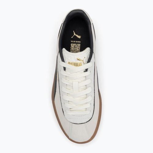 Dámske topánky PUMA Club Klasika Suede warm white/puma black/puma gold