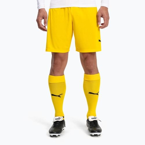 Pánske futbalové legíny PUMA Team Liga Core cyber yellow/puma black