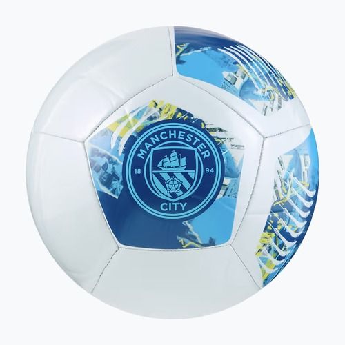 PUMA MCFC ftblNRGY blazing blue/bright aqua veľkosť 5 futbal