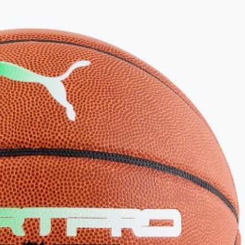 PUMA teamJAWS Court Pro Basketbalová koža hnedá/tmavý tieň veľkosť 7