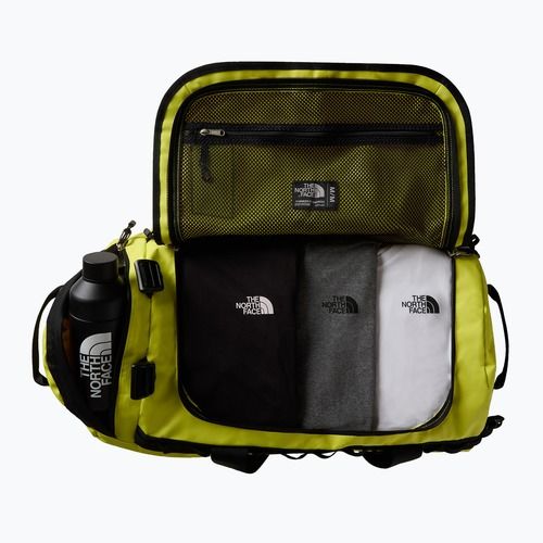 Cestovná taška The North Face Base Camp Duffel M 71 l sulphur spring green/tnf black
