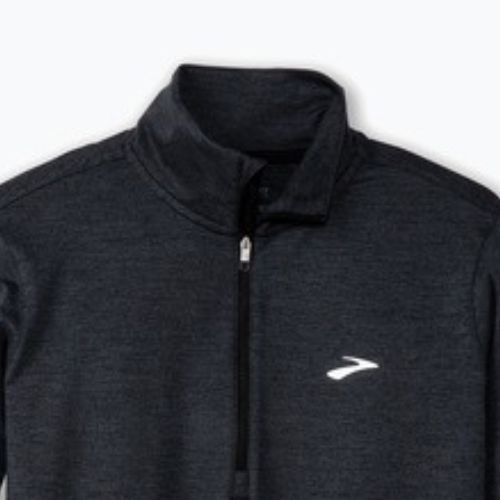 Dámske bežecké tričko Brooks Dash 1/2 Zip 2.0 htr black