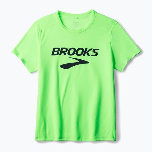 Pánske bežecké tričko Brooks Distance 3.0 neo limeade/brooks logo