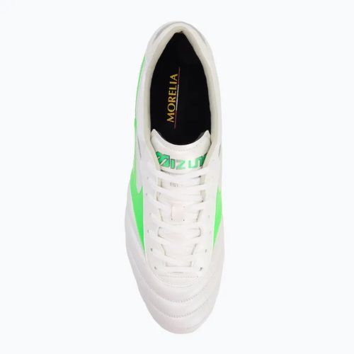 Pánske kopačky Mizuno Morelia II Elite Md white/neon green/galaxy silver