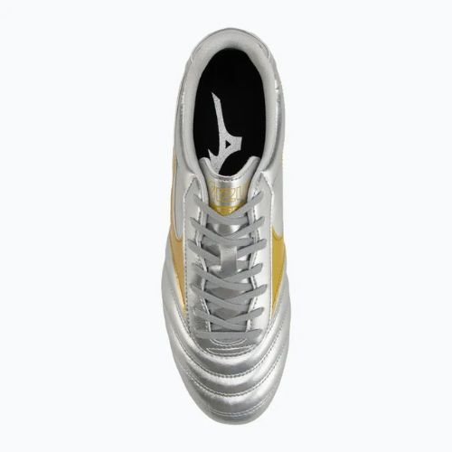Pánske kopačky Mizuno Morelia II Club Md galaxy silver/gold/gold