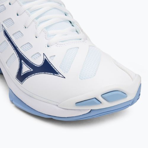 Volejbalová obuv Mizuno Wave Voltage 2 Mid white/bellwether blue/bel air blue