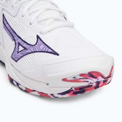 Volejbalová obuv Mizuno Wave Momentum 3 white/violet indigo/camellia rose
