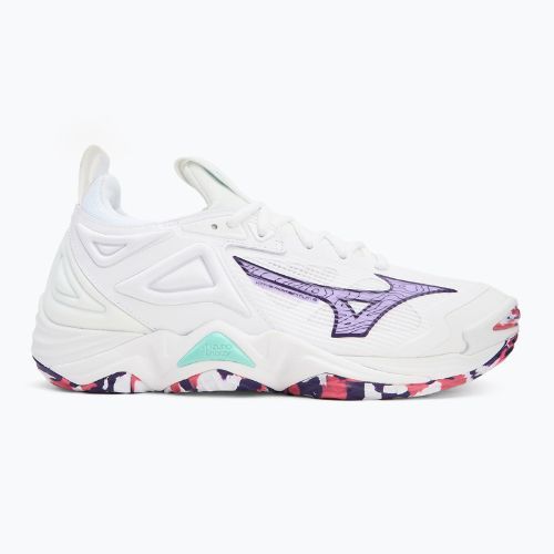 Volejbalová obuv Mizuno Wave Momentum 3 white/violet indigo/camellia rose