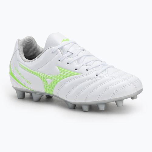 Detské kopačky Mizuno Monarcida Neo III Select Jr Md white/neon green