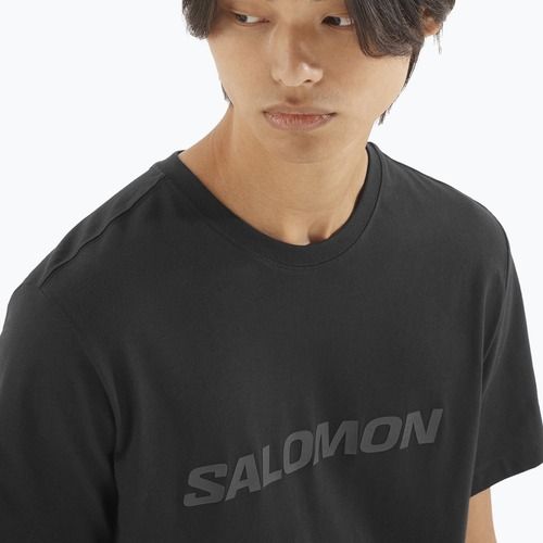 Pánske tričko Salomon Big Logo Tee deep black