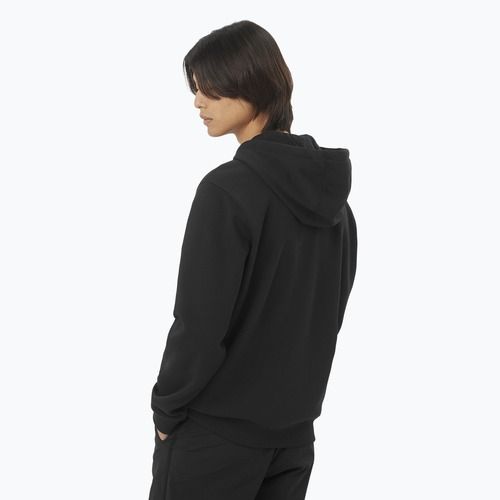 Pánska mikina Salomon Logo Full Zip Hoodie deep black