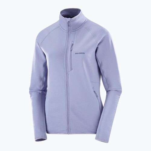 Dámska trekingová mikina Salomon Lightwarm Full Zip blue granite