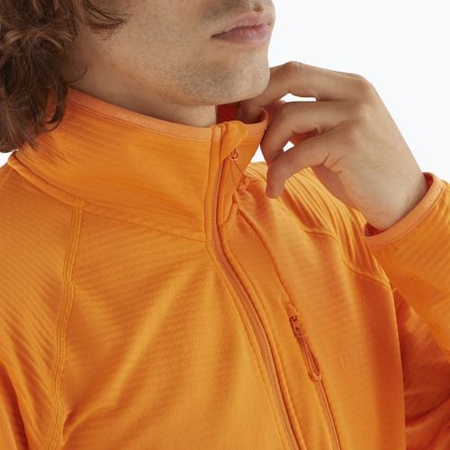 Pánska trekingová mikina Salomon Lightwarm Full Zip turmeric