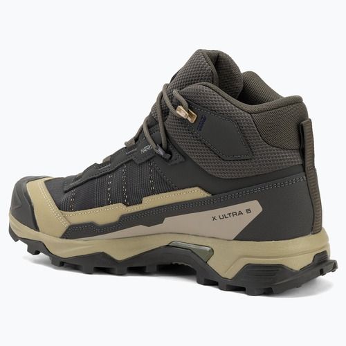 Pánske trekové topánky Salomon X Ultra 5 MID GTX peat / gray green / blue nights