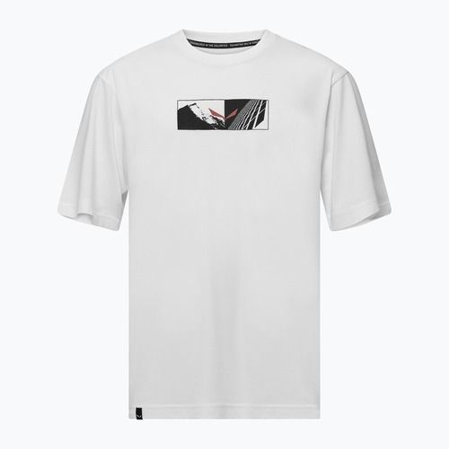 Pánske tričko Salewa Eagle Hybrid Loose optical white