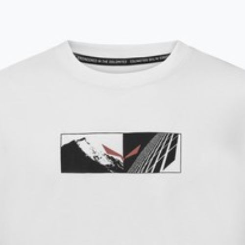 Pánske tričko Salewa Eagle Hybrid Loose optical white