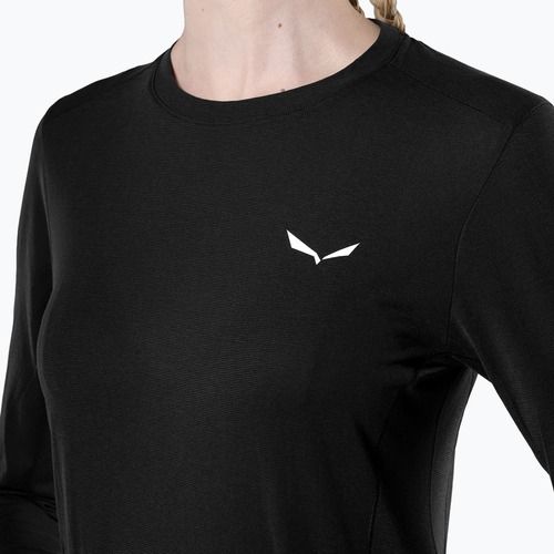 Dámske trekingové tričko Longsleeve Salewa Puez Dry black out