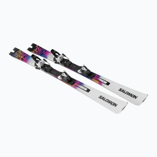 Zjazdové lyže Salomon E Addikt Pro 66 + viazanie MI12 GW whitet/race blue/rhodamine