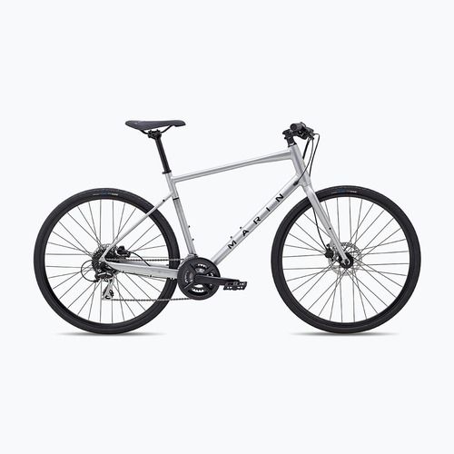 Pánsky crossový bicykel Marin Fairfax 2  700C lesklý strieborný/čierny