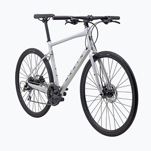 Pánsky crossový bicykel Marin Fairfax 2  700C lesklý strieborný/čierny