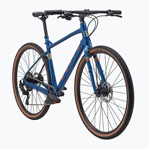 Štrkový bicykel Marin DSX 700C lesklá modrá/oranžová