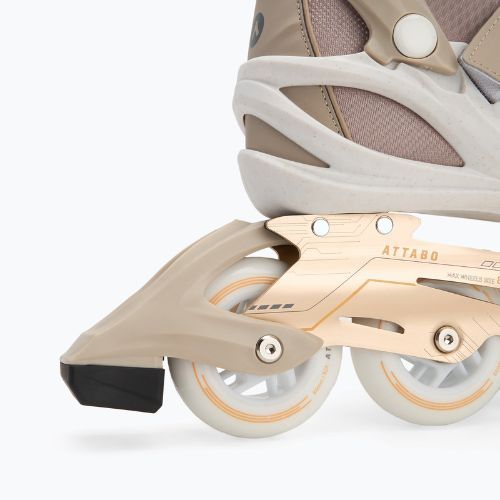 Dámske kolieskové korčule ATTABO Luna fitness beige