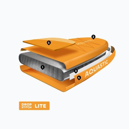 Súprava doska SUP nafukovacia AQUASTIC This 12'0" orange