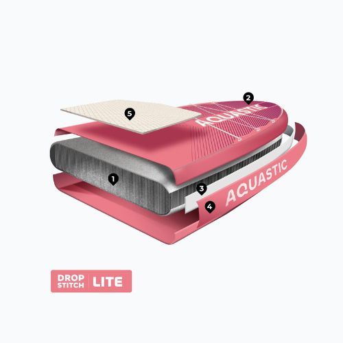 SUP doska AQUASTIC Perth Pro 11'2" allround pink