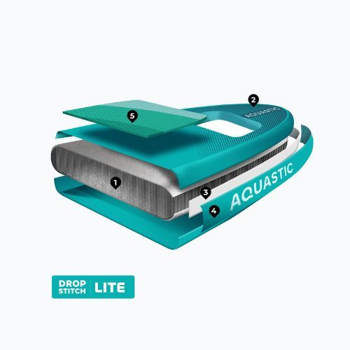 SUP doska AQUASTIC Vista 11'2" zelená