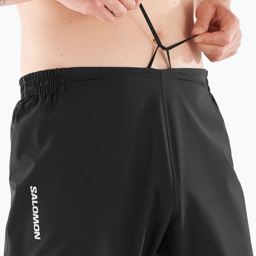 Pánske bežecké nohavice Salomon Bonatti Trail deep black