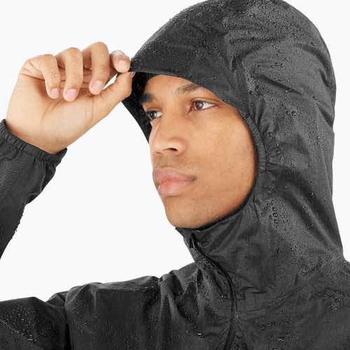 Pánska bežecká bunda Salomon Bonatti Waterproof deep black