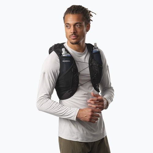 Bežecká vesta Salomon Active Skin 12 Set black/metal