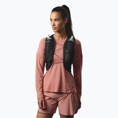 Dámska bežecká vesta Salomon Active Skin 12 Set black/metal