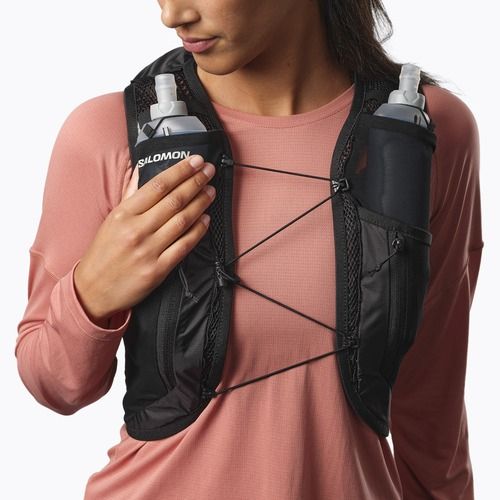 Dámska bežecká vesta Salomon Active Skin 12 Set black/metal