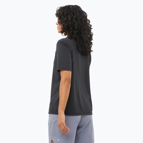 Dámske bežecké tričko Salomon SHAKEout Core deep black