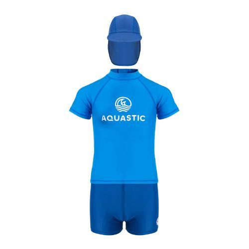 Detská plavecká súprava AQUASTIC UV 50+ UPF Marimo JRB navy blu/blue