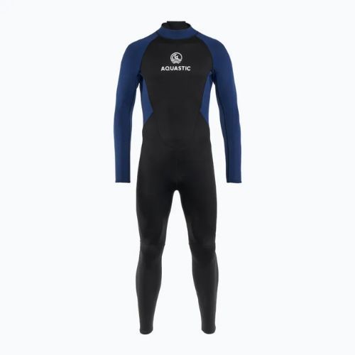 Pánsky plavecký neoprénový oblek AQUASTIC Wavey LG 2 mm black/blue