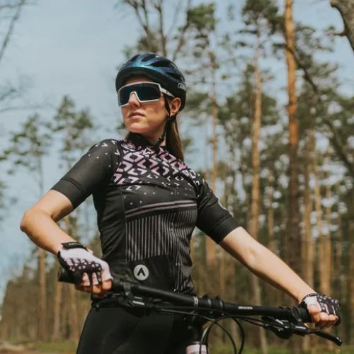 Dámsky cyklistický dres ATTABO Tevi WMNS black/pink