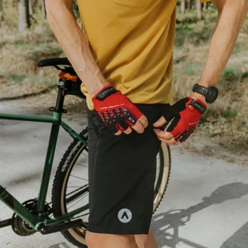 Pánske cyklistické šortky ATTABO Ryst 2v1 black