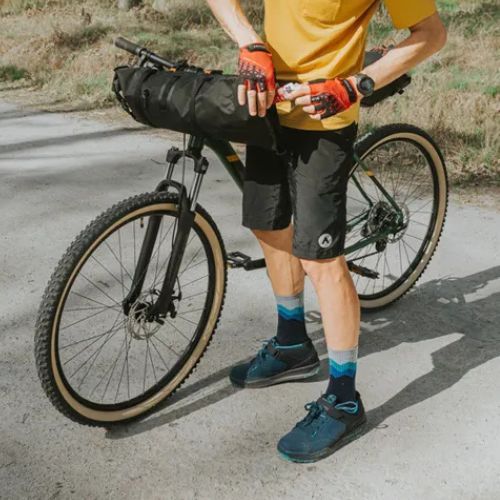 Pánske cyklistické šortky ATTABO Ryst 2v1 black