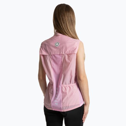 Dámska cyklistická vesta ATTABO Cahayo Vest Windproof pink
