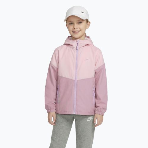 Detská bunda do dažďa KADVA Fory Jrg pink