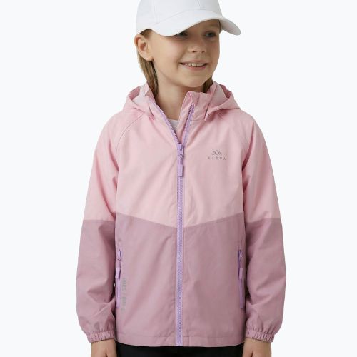 Detská bunda do dažďa KADVA Fory Jrg pink