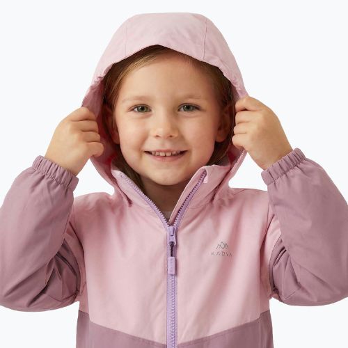 Detská bunda do dažďa KADVA Fory Jrg pink