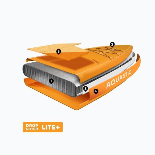 SUP AQUASTIC Touring 12'6" doska oranžová